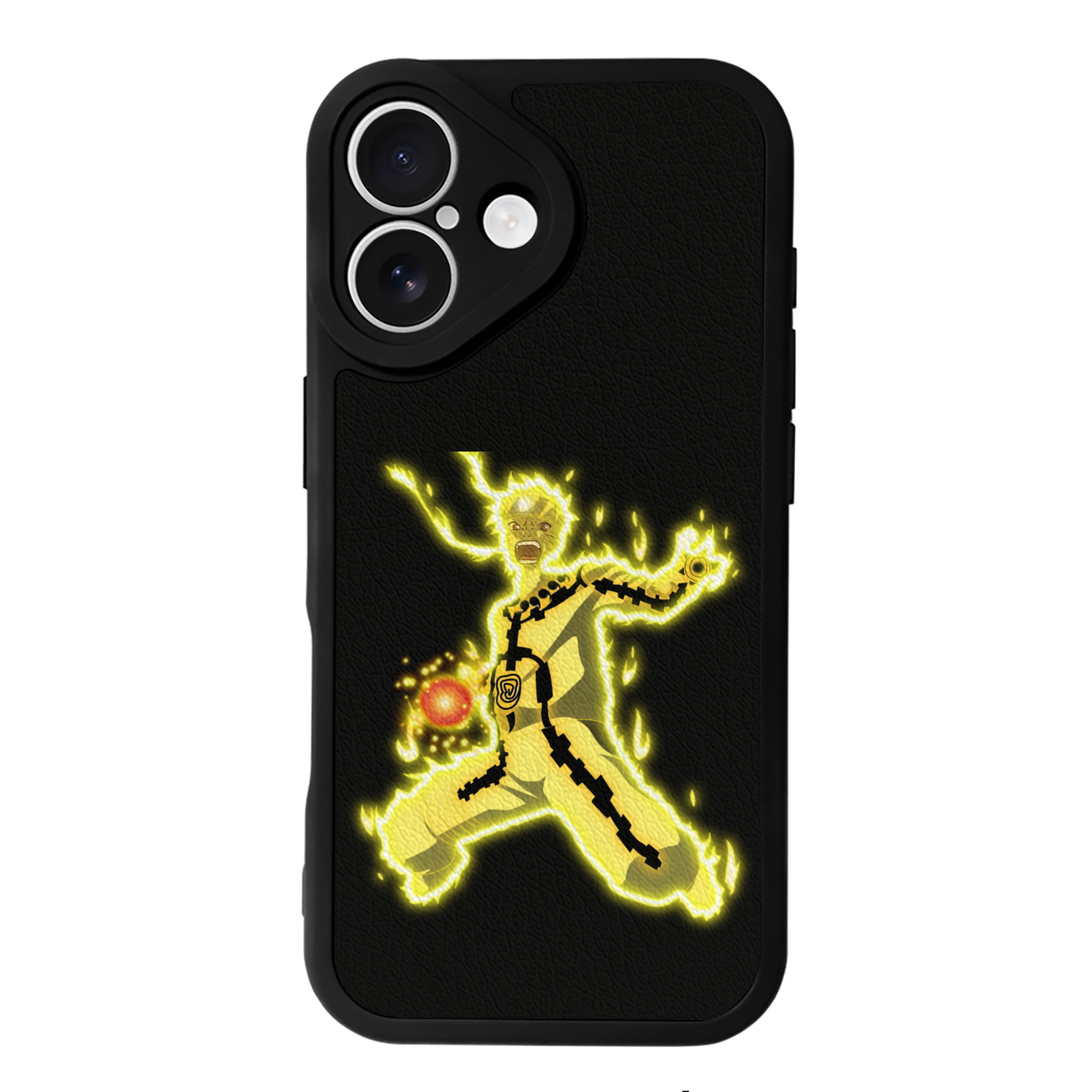 （画像用） NARUTO -ナルト- うずまき ナルト Uzumaki Naruto 【iPhone 16シリーズ対応】シリコンスマホケース（レザー調） 材質：シリコン